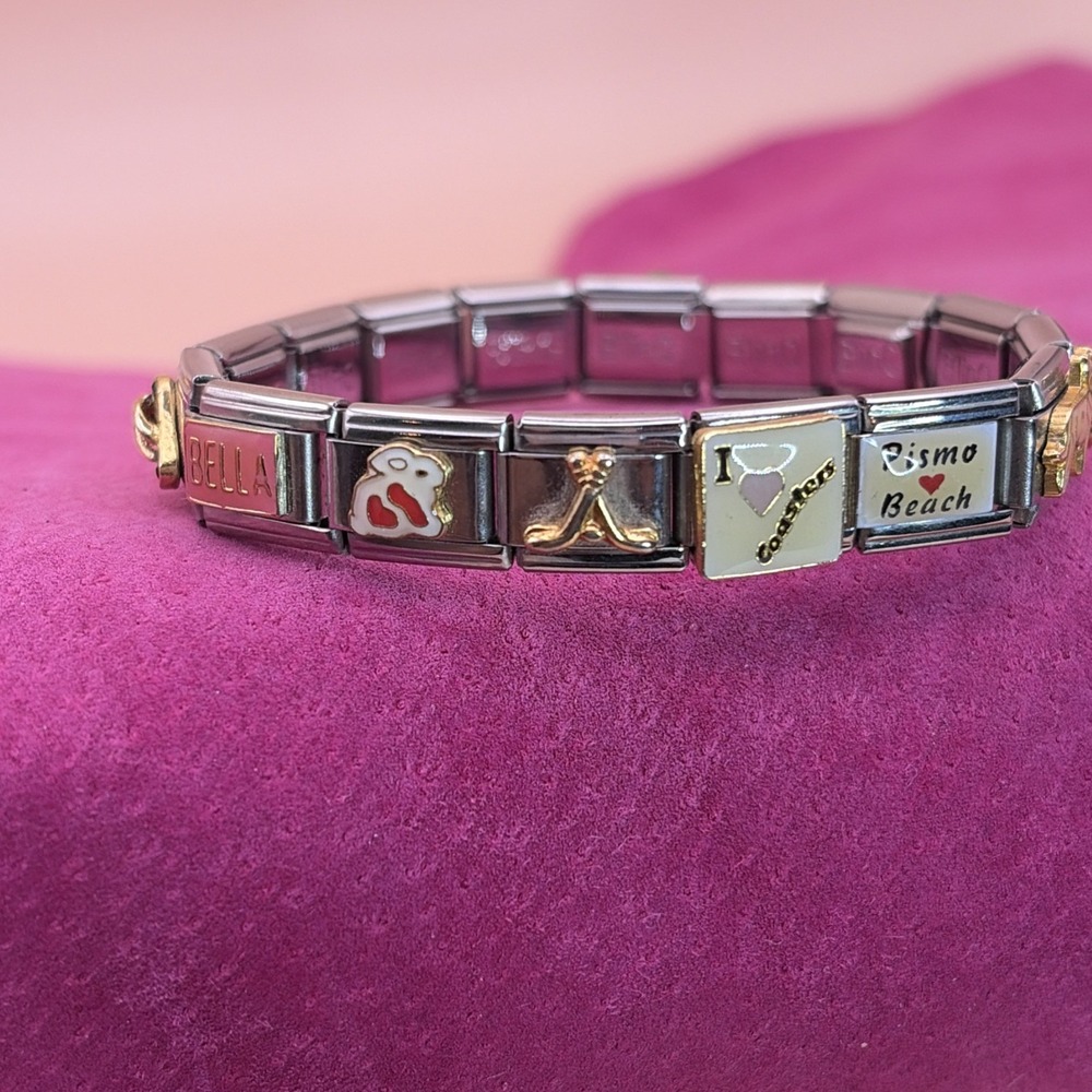 READY TO WEAR Italian‎ Charm Bracelet with 18 Mixed Vintage Charms – Unique Gift